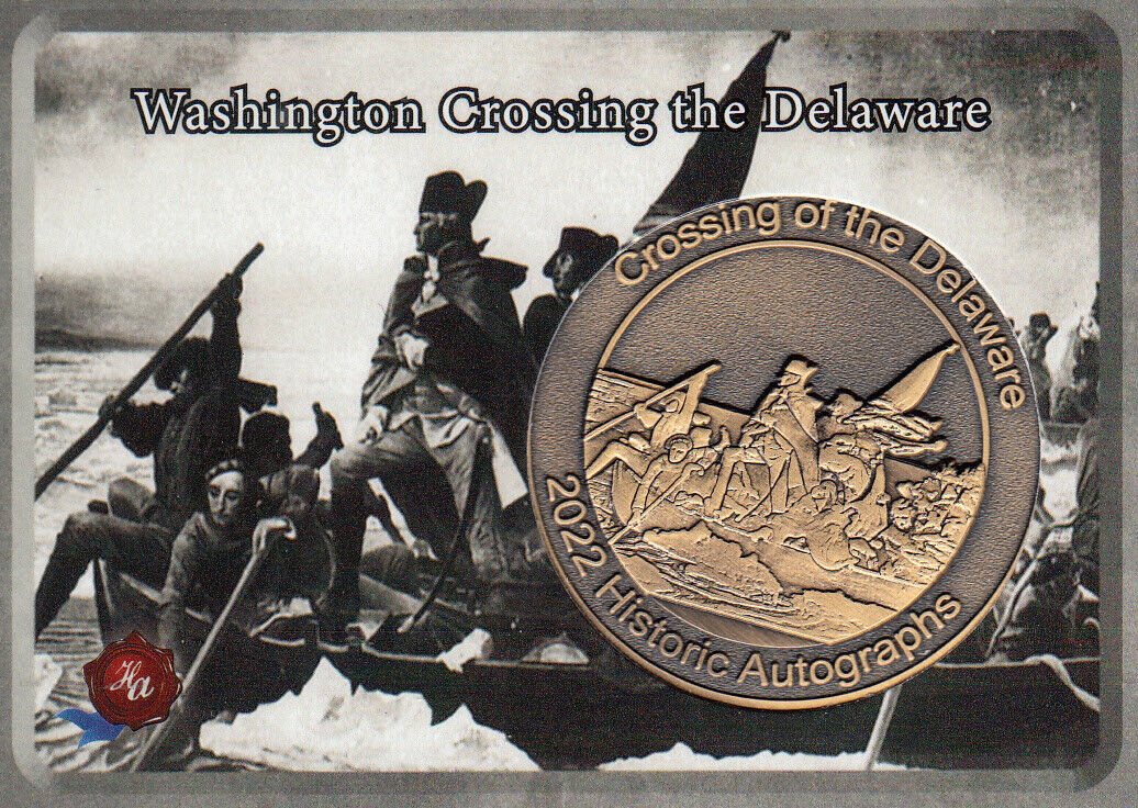 2022 Washington Chronicles Challenge Coin Washington Crossing the Delaware