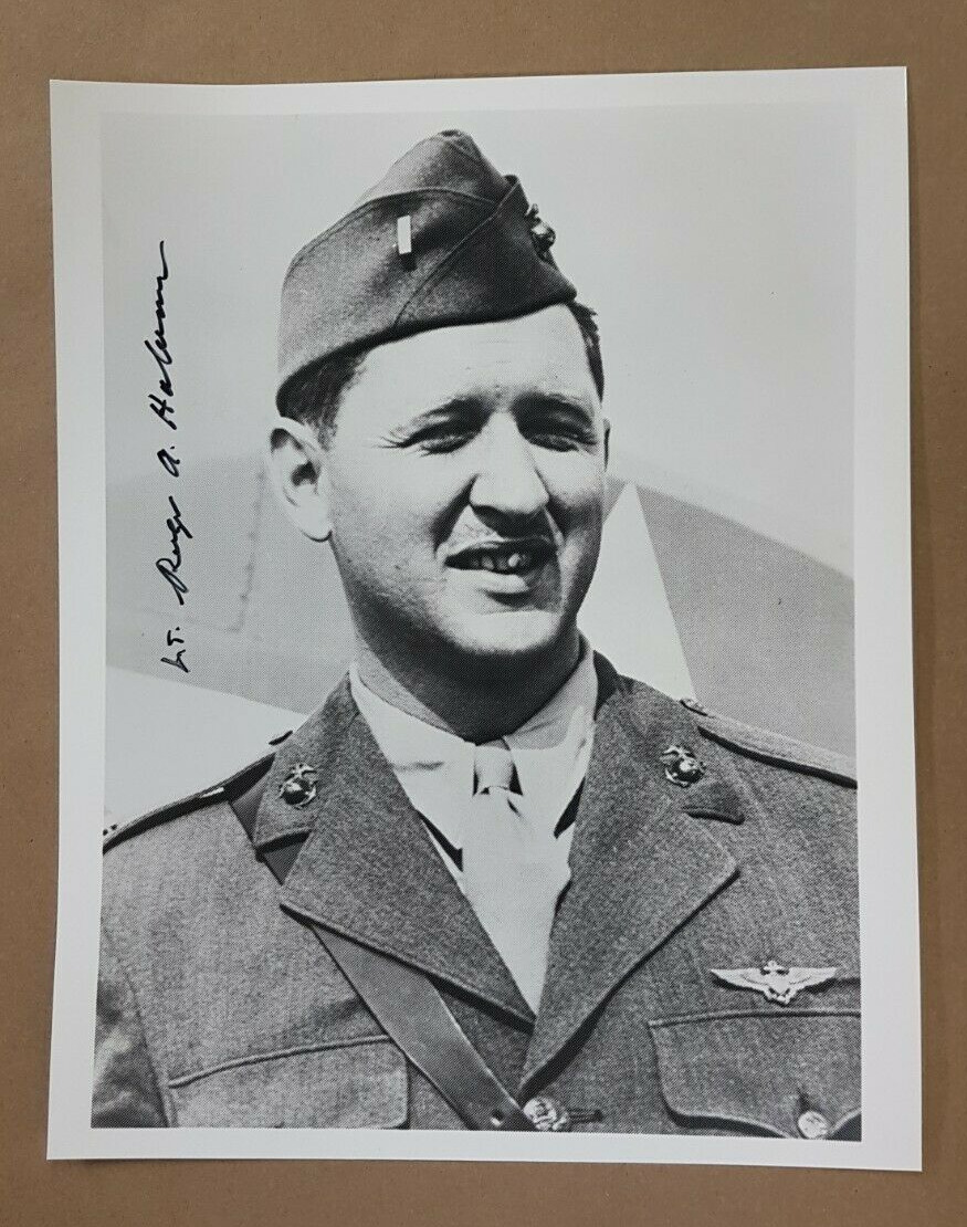 Roger A Haberman Autograph Photo 8x10 Signed MILITARY soldier