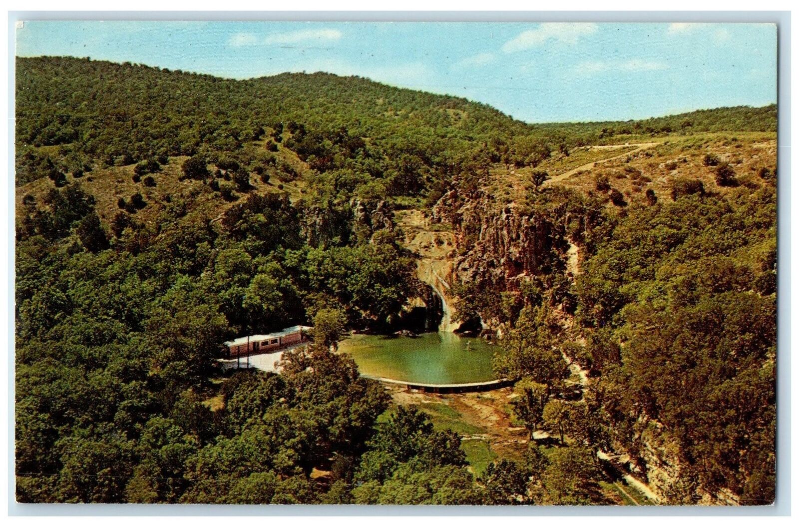 c1960s Turner Falls Best Known Water Falls Ardmore Oklahoma OK Unposted Postcard