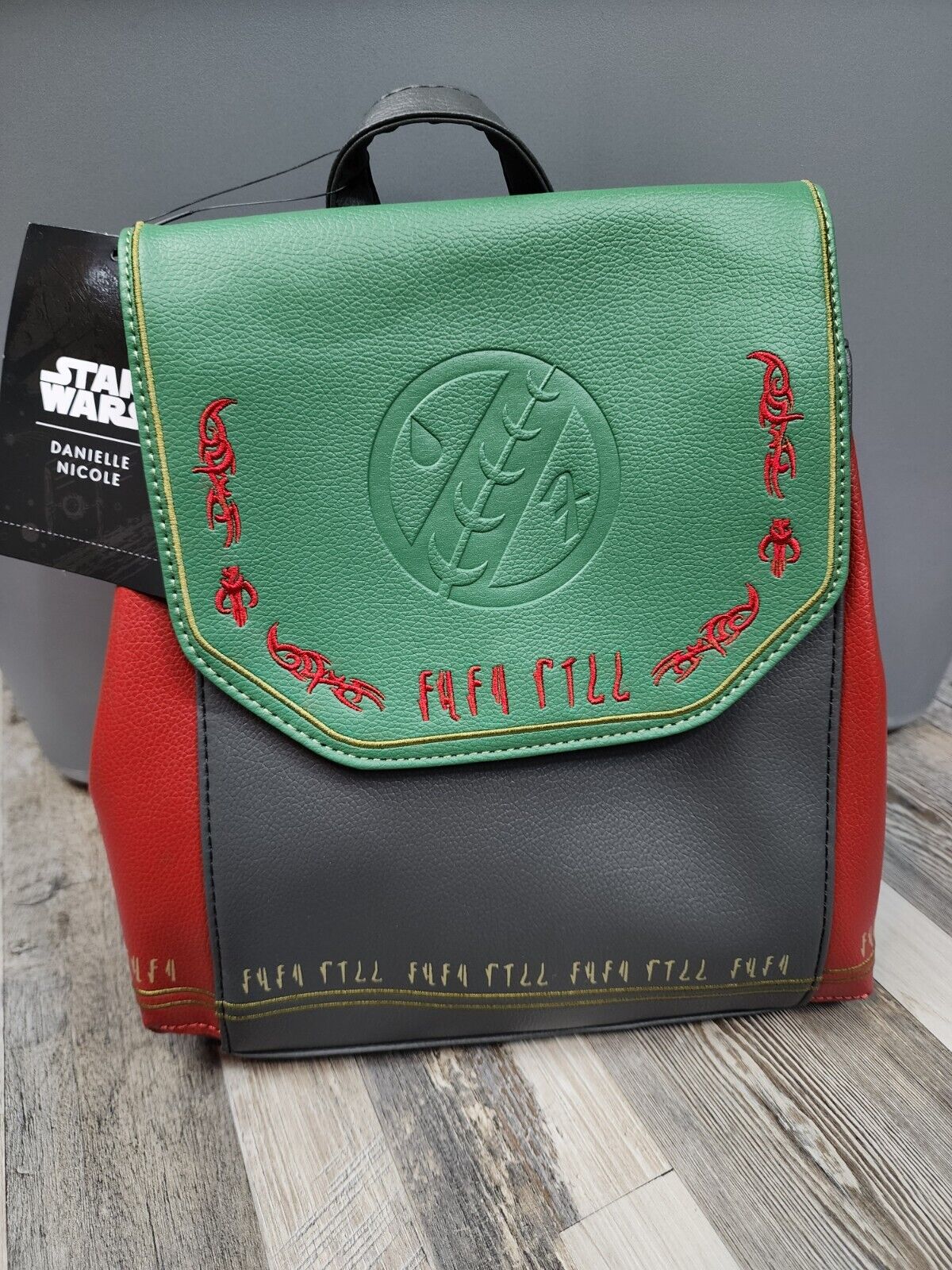 NEW Danielle Nicole Star Wars Boba Fett MINI Backpack Bag Embroidered Limited