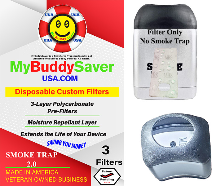 Smoke Trap 2.0 Compatible Moisture Repellent Disposable Pre-Filters