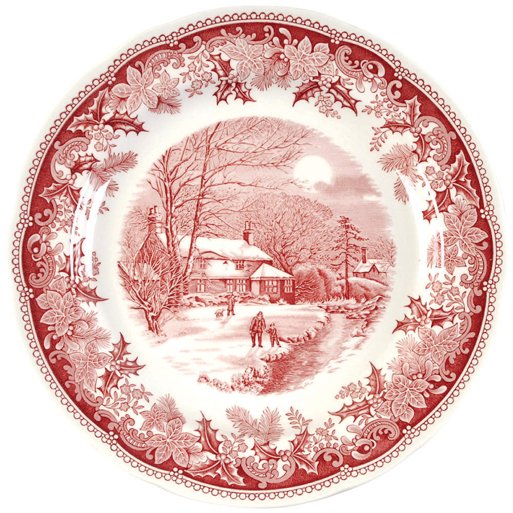 Spode Winter's Eve Red  Dinner Plate 6118780