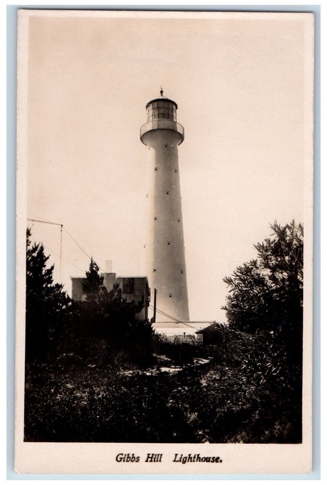 Bermuda Postcard Gibbs Hill Lighthouse c1920s Unposted Antique RPPC Photo