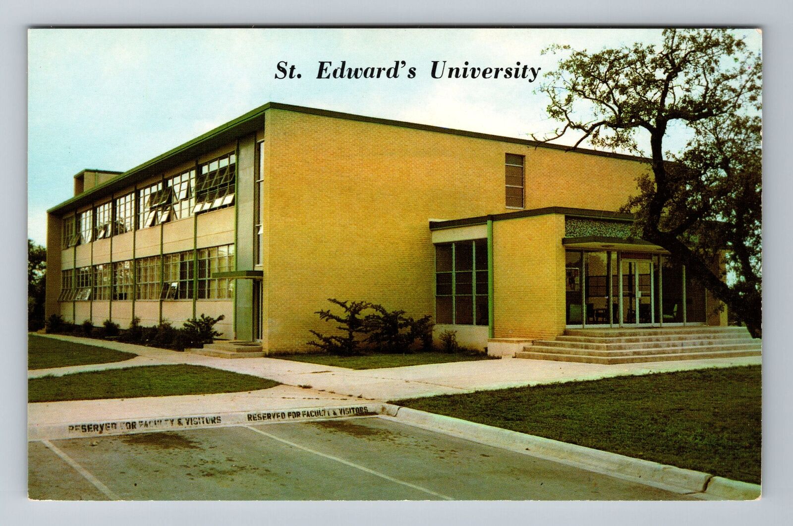 Austin TX-Texas, Science Hall At St Edward's University, Vintage Postcard
