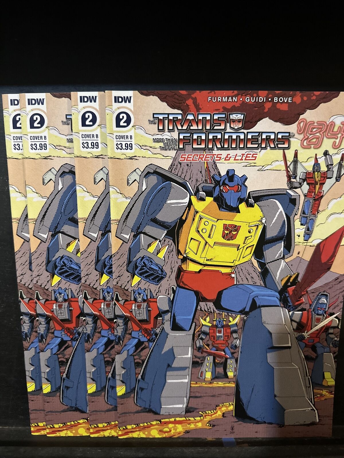 Transformers '84 Secrets and Lies #2 B Variant (2020) NM IDW Comics 1st Print