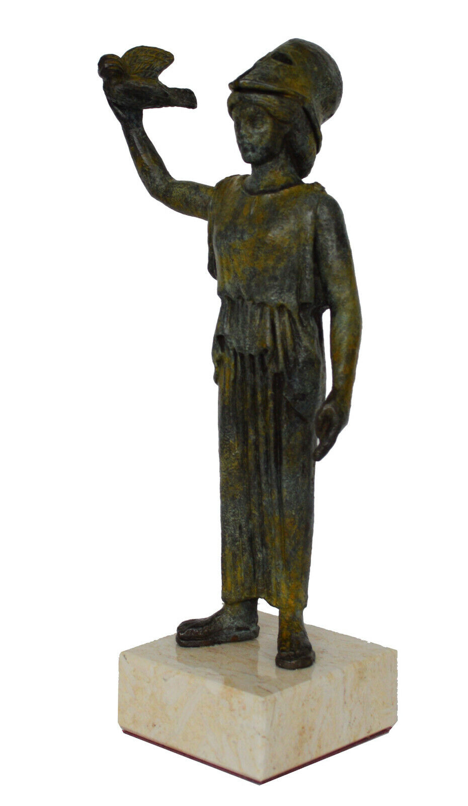 Bronze statuette of Goddess Athena flying her owl - Metropolitan Museum of Art
