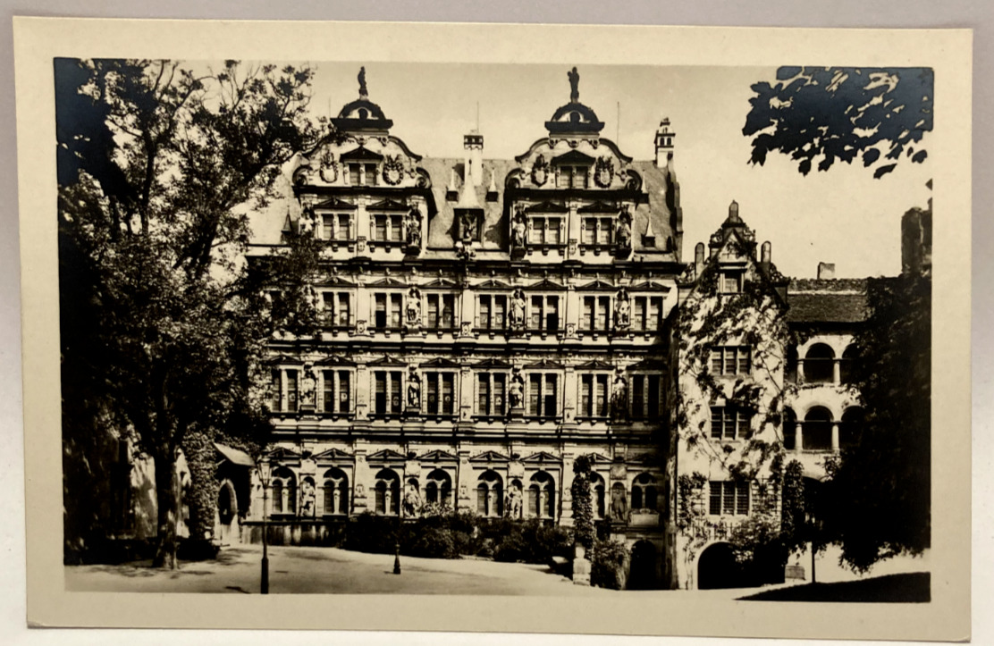 RPPC Schlob Heidelberg, Germany, Vintage Photo Postcard