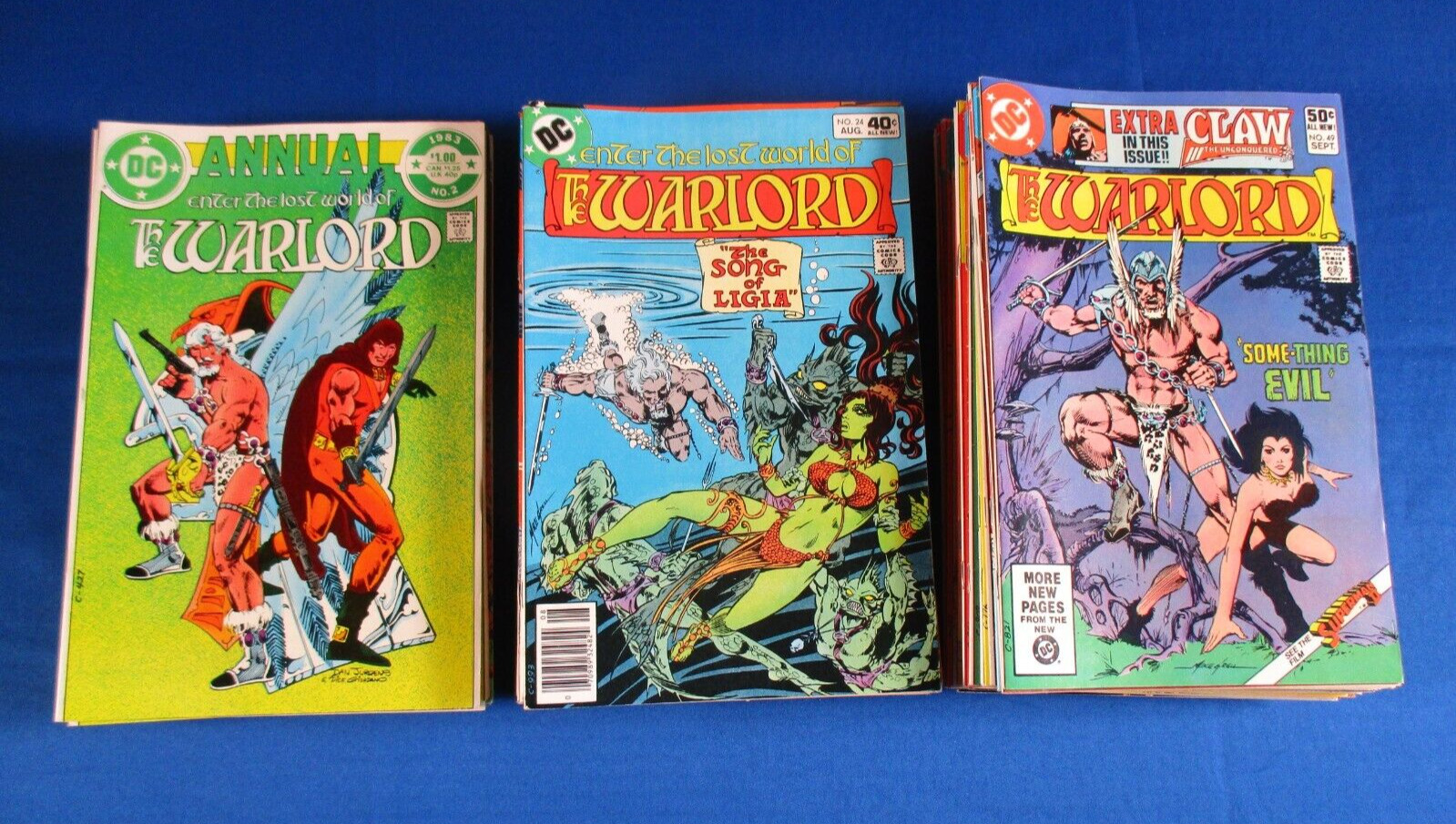 The Warlord # 1 8  15 to 80 Run Lot of 72 Good Condition