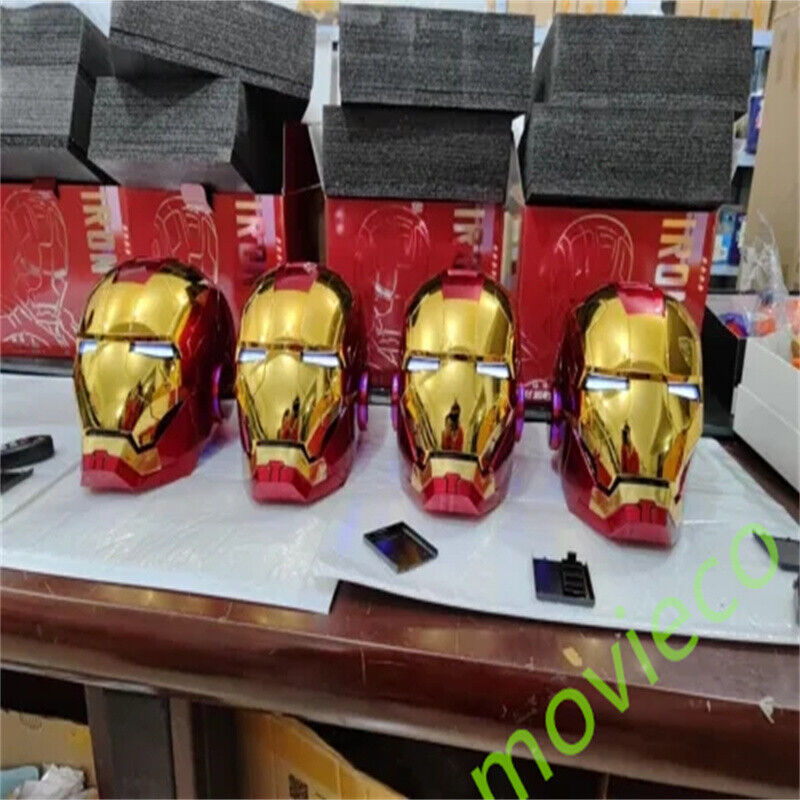 1:1 Helmet Iron Man MK5 Wearable Voice-control Mask Cosplay Golden Ver. AUTOKING