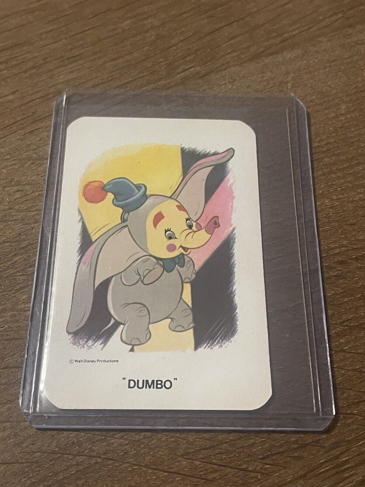 Authentic Vintage Walt Disney Productions Snap Dumbo Card RARE DISNEYANA