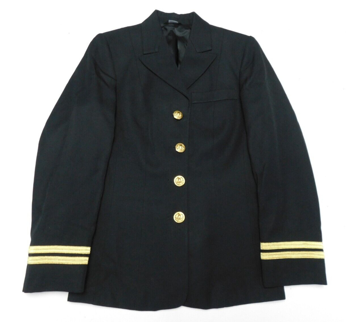 US Navy Dress Officer Jacket 6 MR Women's Service Blue Uniform Coat Poly/Wool