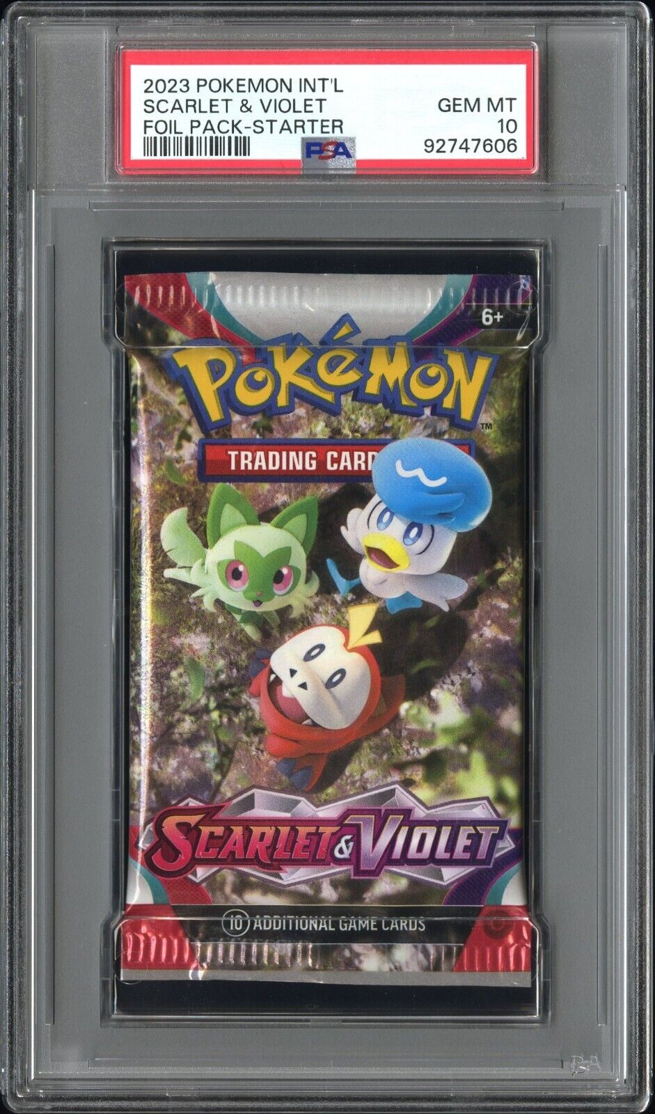 2023 Pokemon Scarlet & Violet Starter Foil / Booster Pack GEM MINT PSA 10