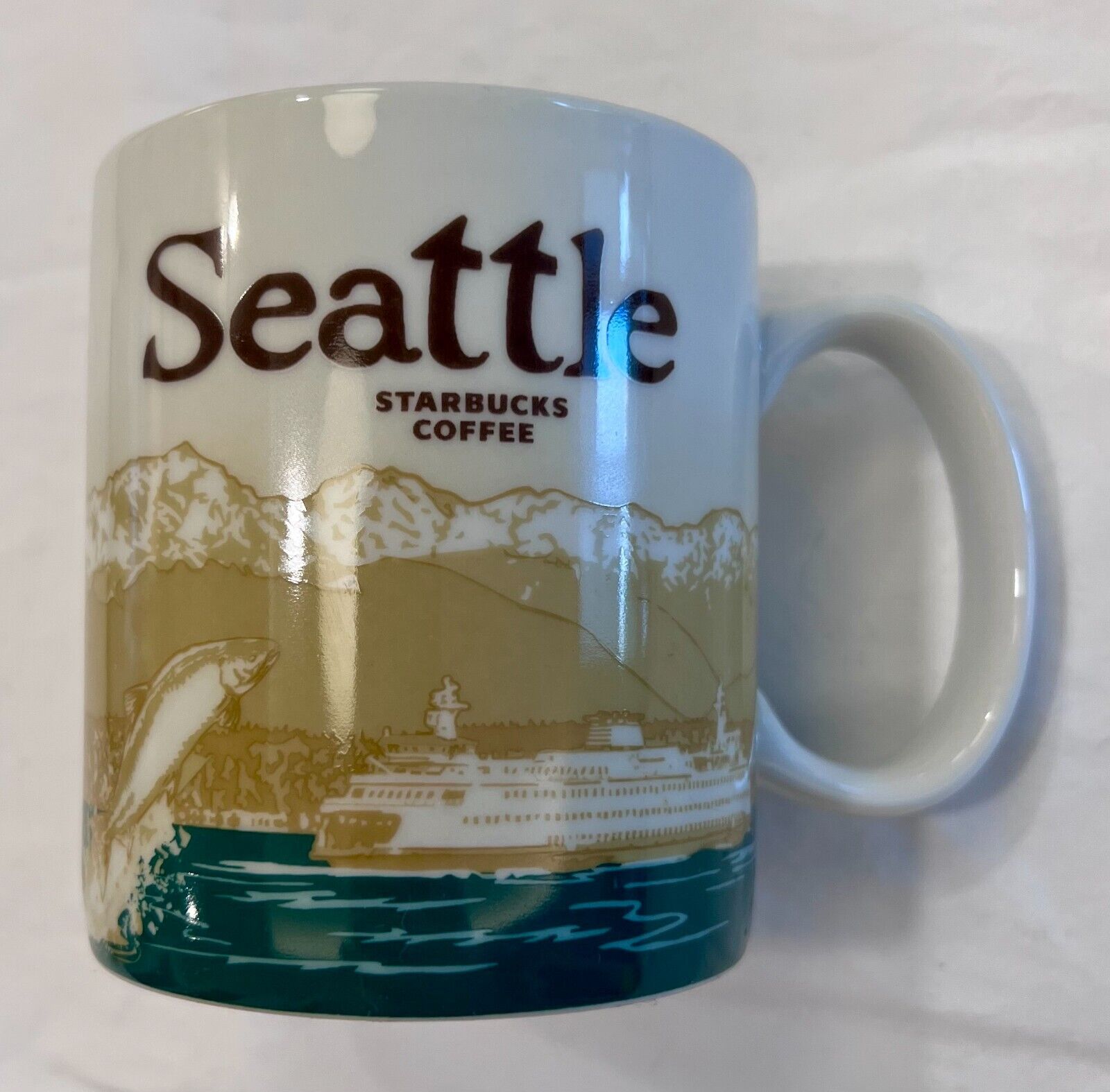 Starbucks Seattle Mt Rainier Global Icon Collector Series 2011 Coffee Mug 16oz
