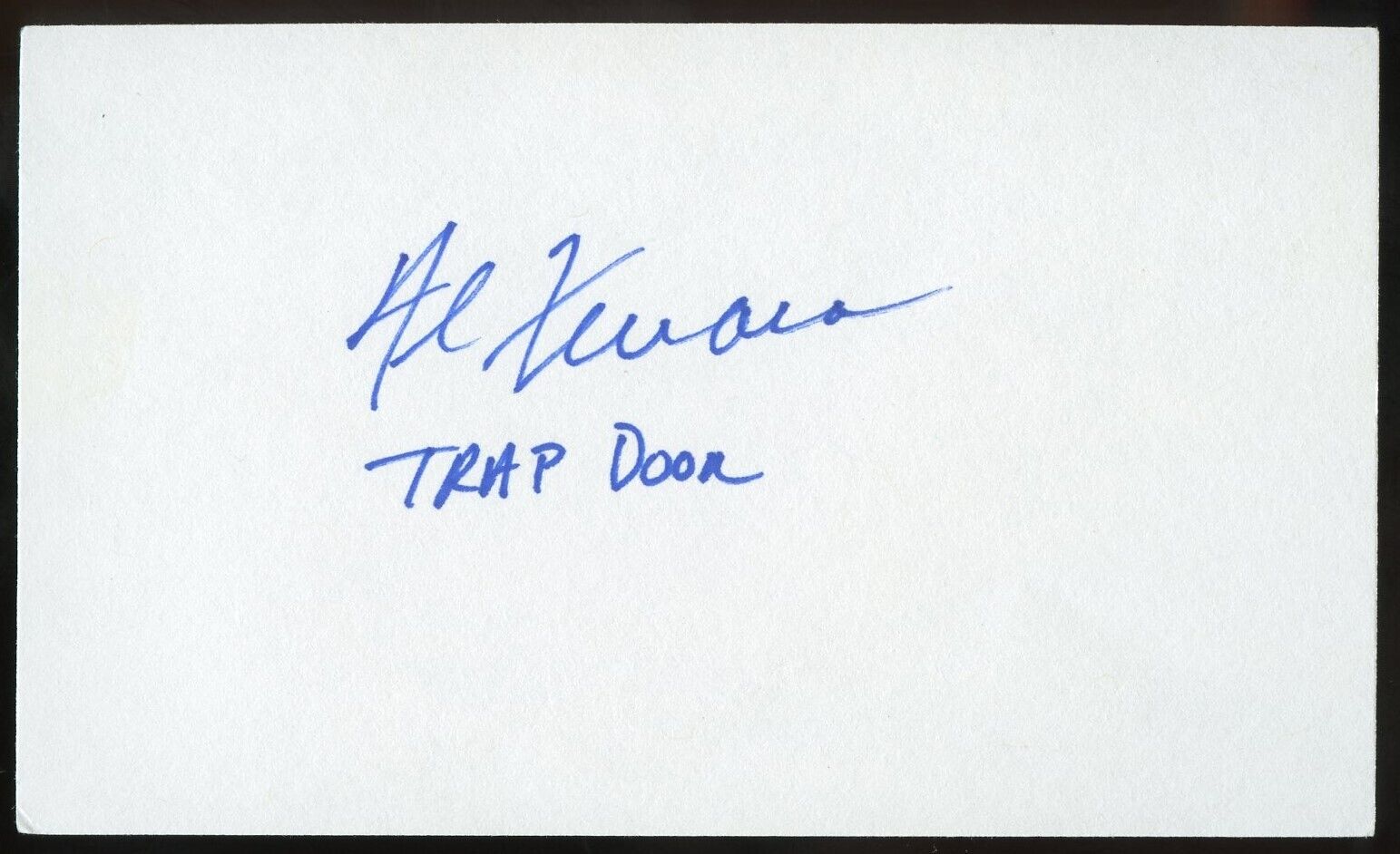 Al Ferrara signed autograph auto 3x5 Cut American Actor in Trap Door & Batman