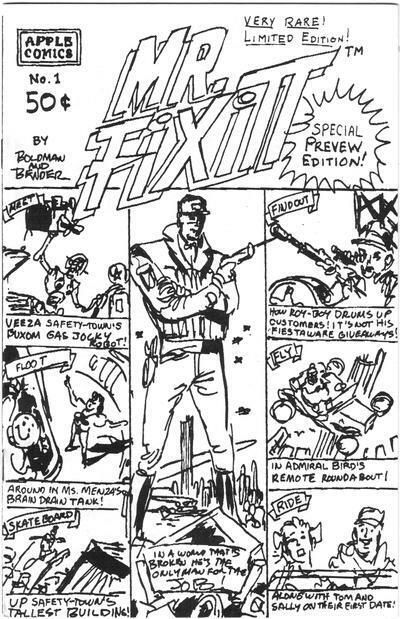 Mr. Fixitt #1 SPECIAL PREVIEW EDITION ASHCAN  ( Apple Comics) VERY RARE NM (D28)