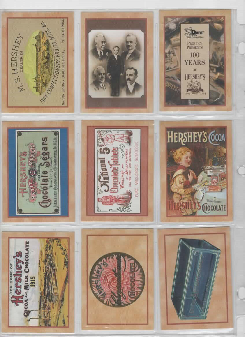 1995 Hershey's Chocolate Trading Cards NEW OLD STOCK From Bankrupt Card Store