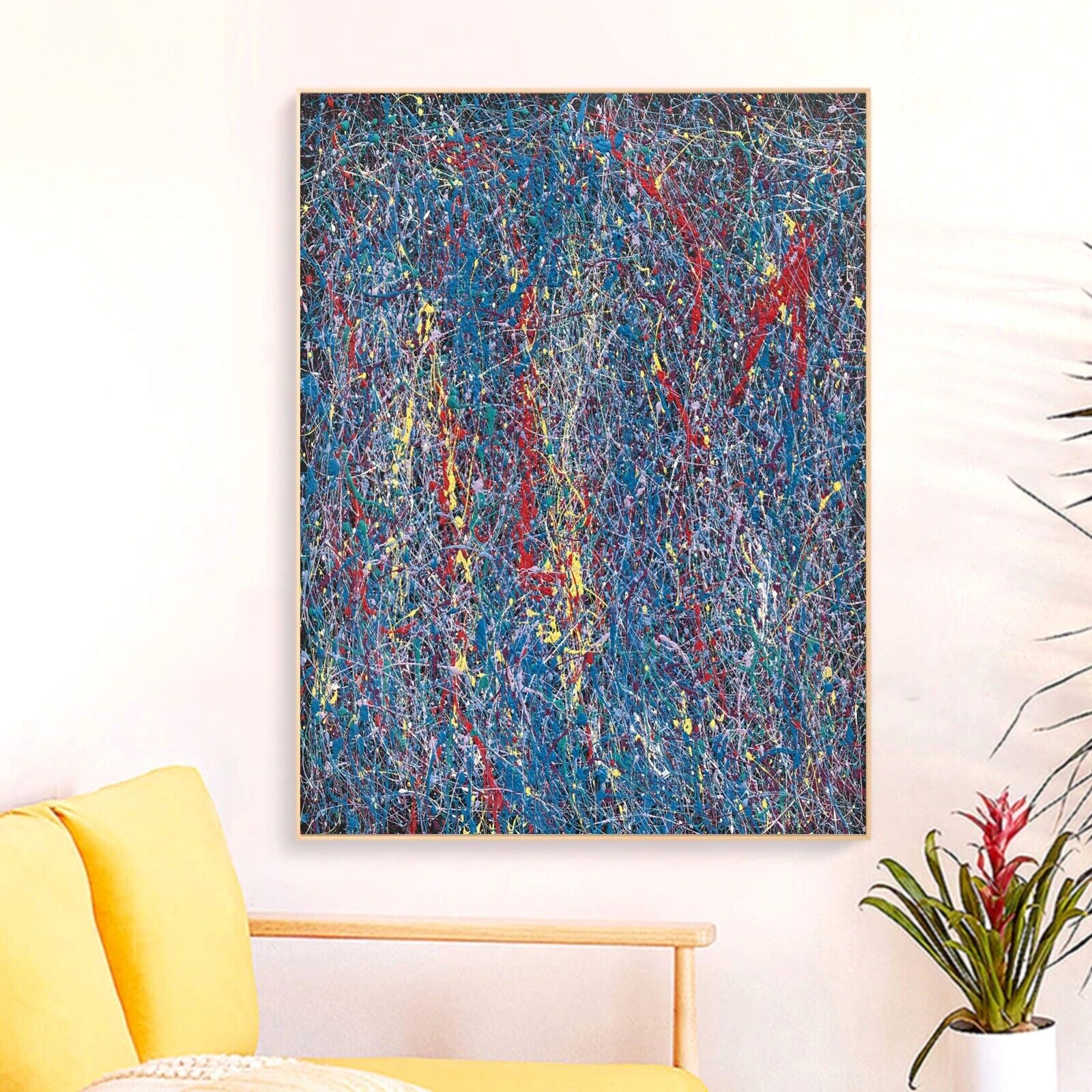 Sale Abstract Caribbean Red 24H X 18W Framed Canvas Giclee Winford $395 Now $195
