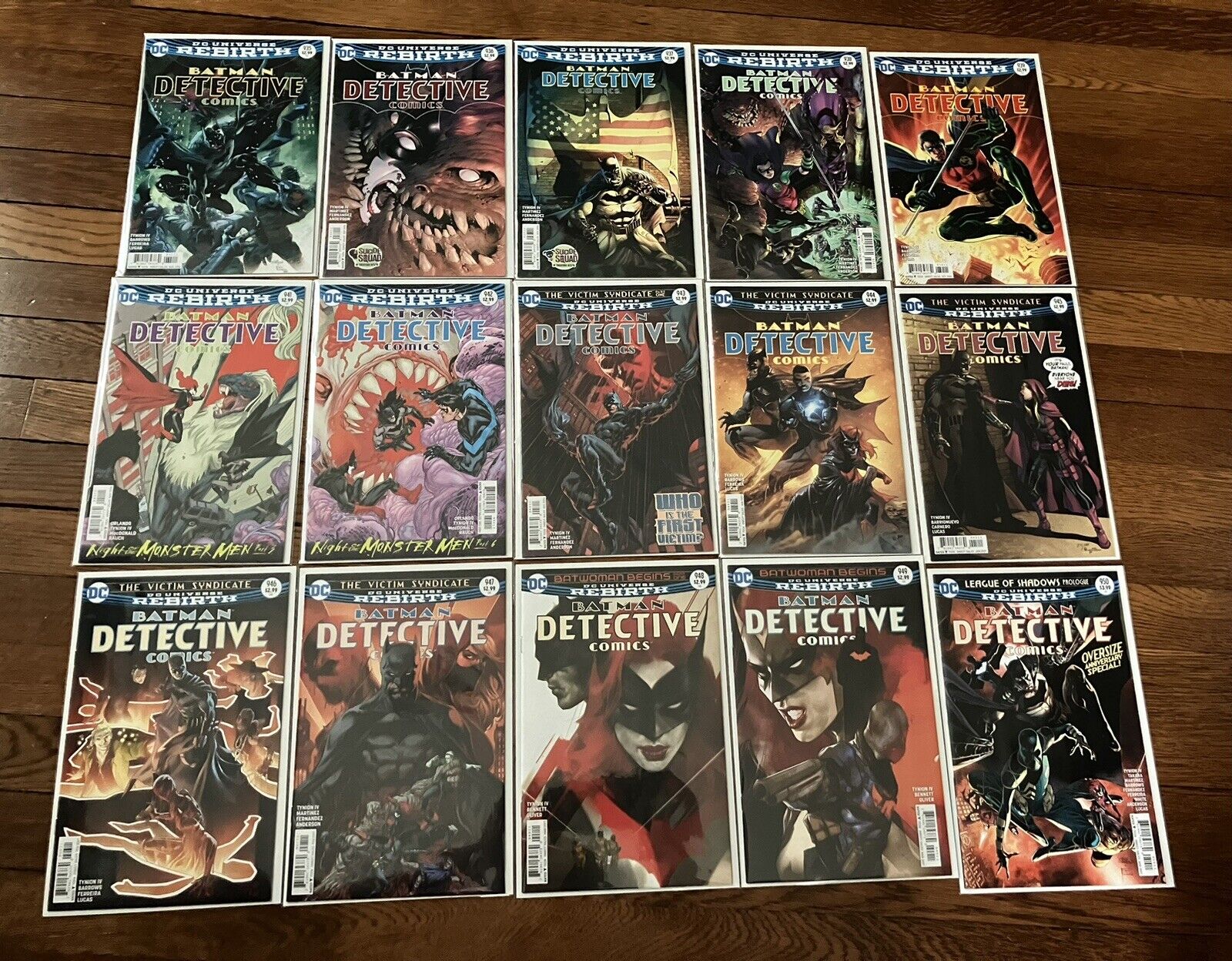 Detective Comics Comic Book Lot of 22 Total Issues DC Comics Batman Rebirth