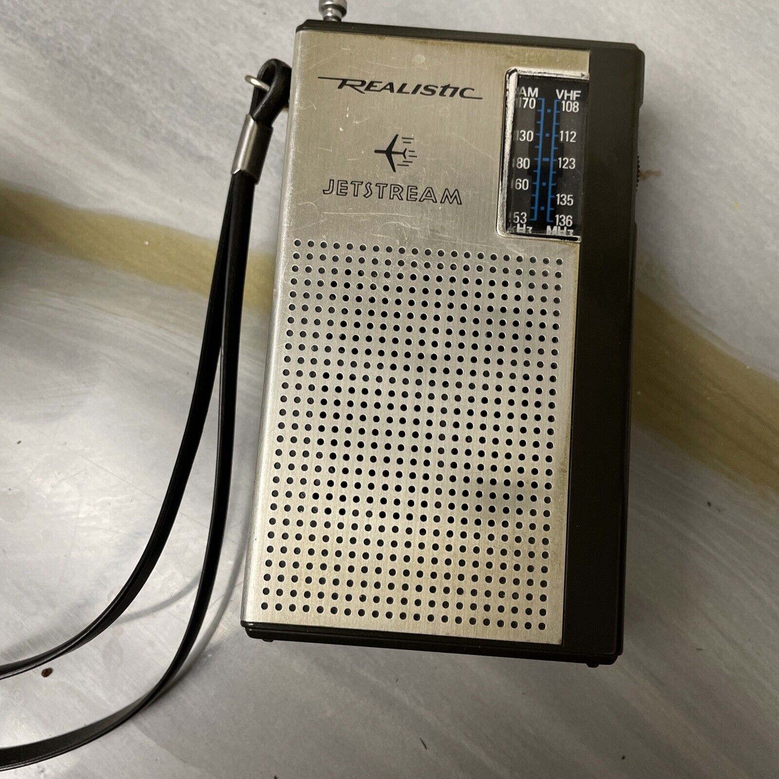 Vintage Realistic Jet Stream Transistor Radio 12-601 9 volt Tandy Tested & Works