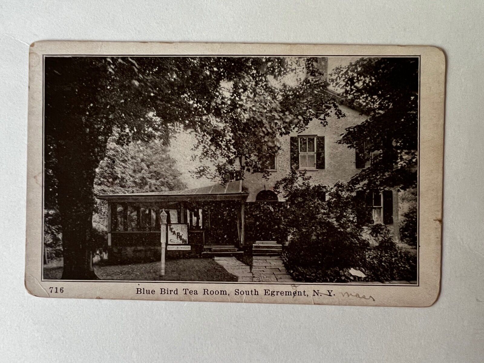 Lot of 4 Vintage Tea Room Postcards-Blue Bird, Ila\'s, Studio, Log House 1924-40