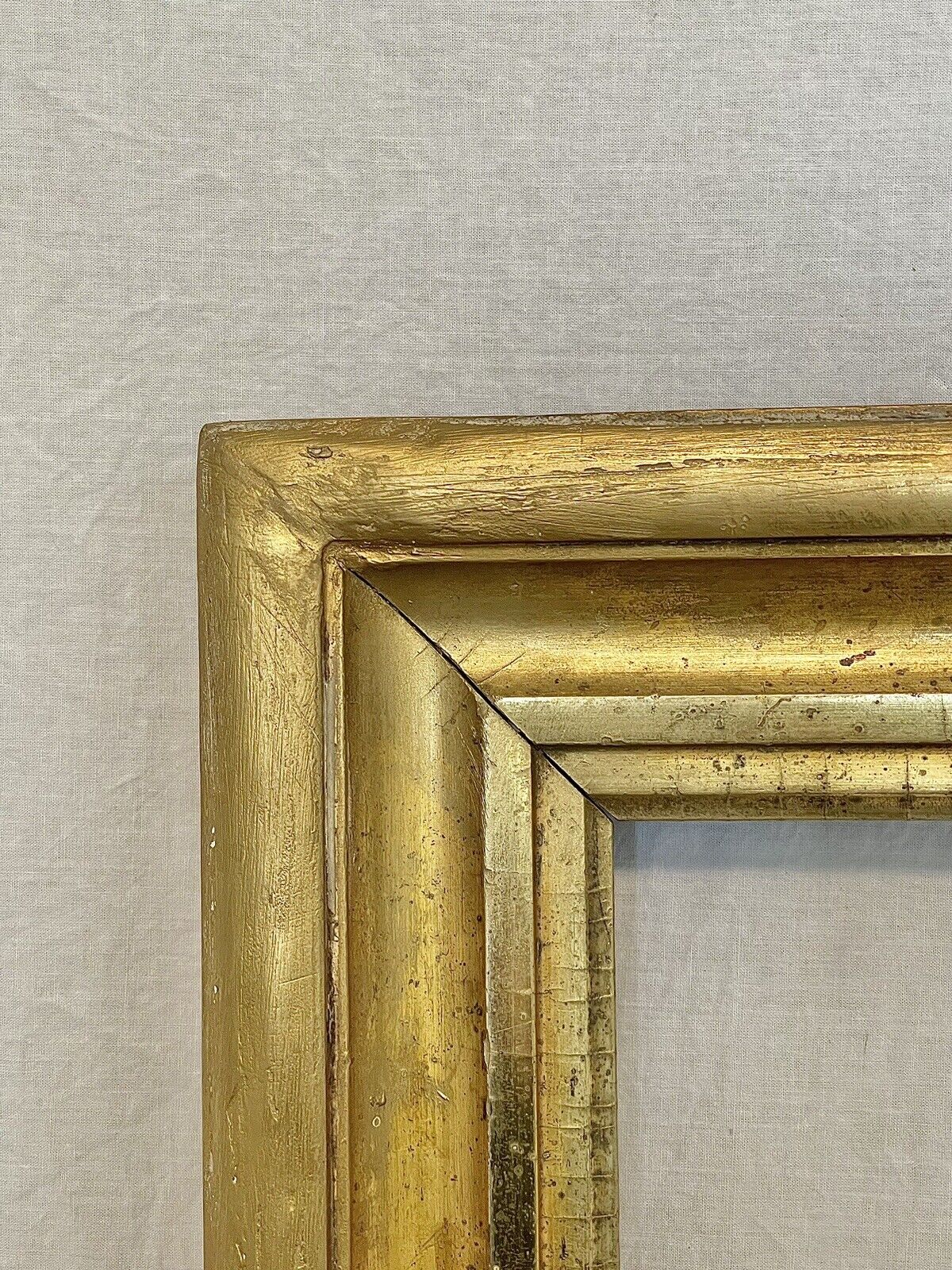 ANTIQUE FITs 18”x29” AMERICAN 1840 GOLD GILT VICTORIAN PICTURE FRAME