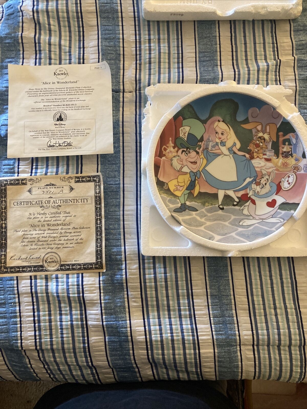 Alice In Wonderland Certified Plate