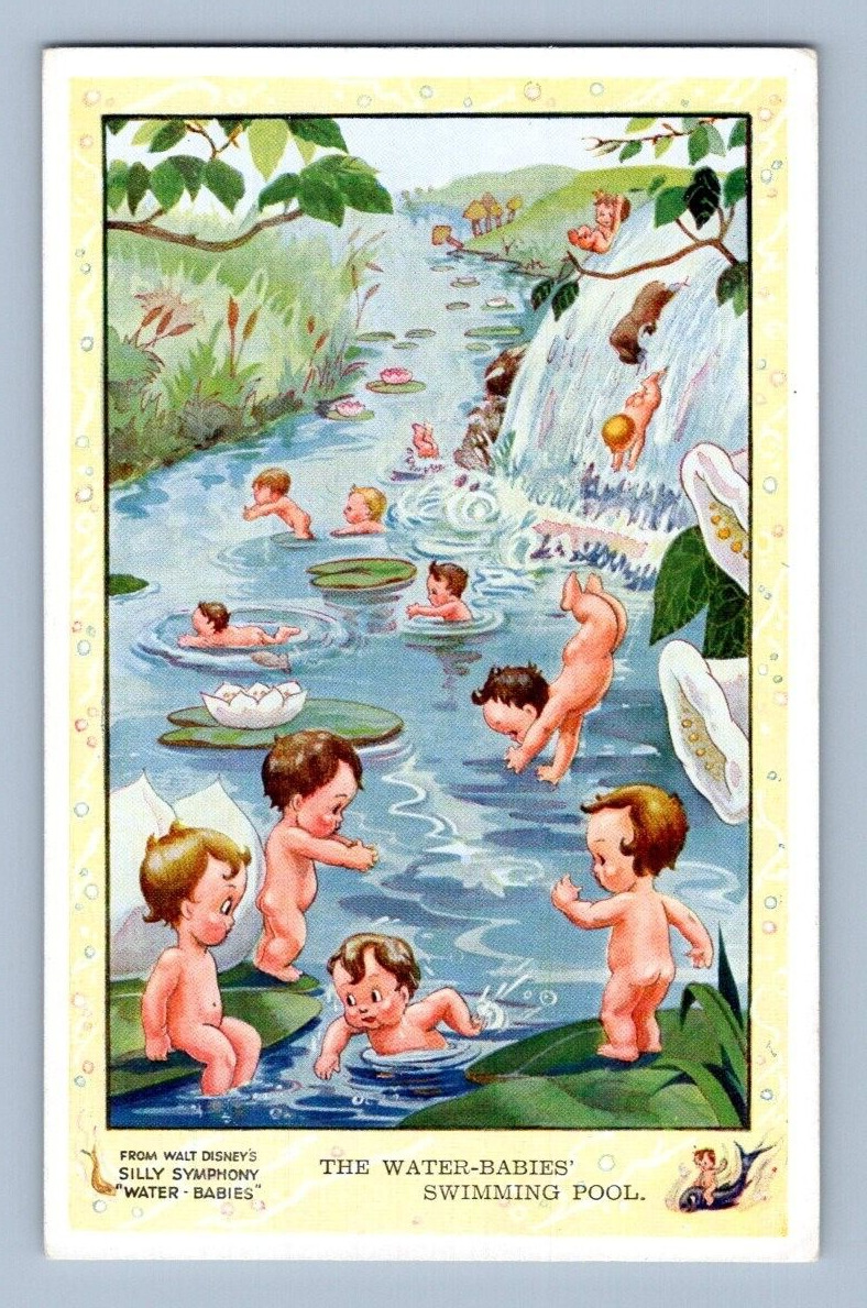1920\'S. THE WATER-BABIES, WALT DISNEY. POSTCARD. 1A38