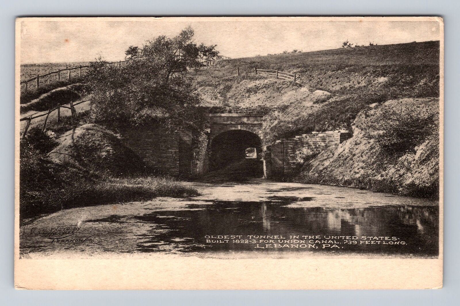 Lebanon PA-Pennsylvania, Oldest Tunnel In The United States, Vintage Postcard