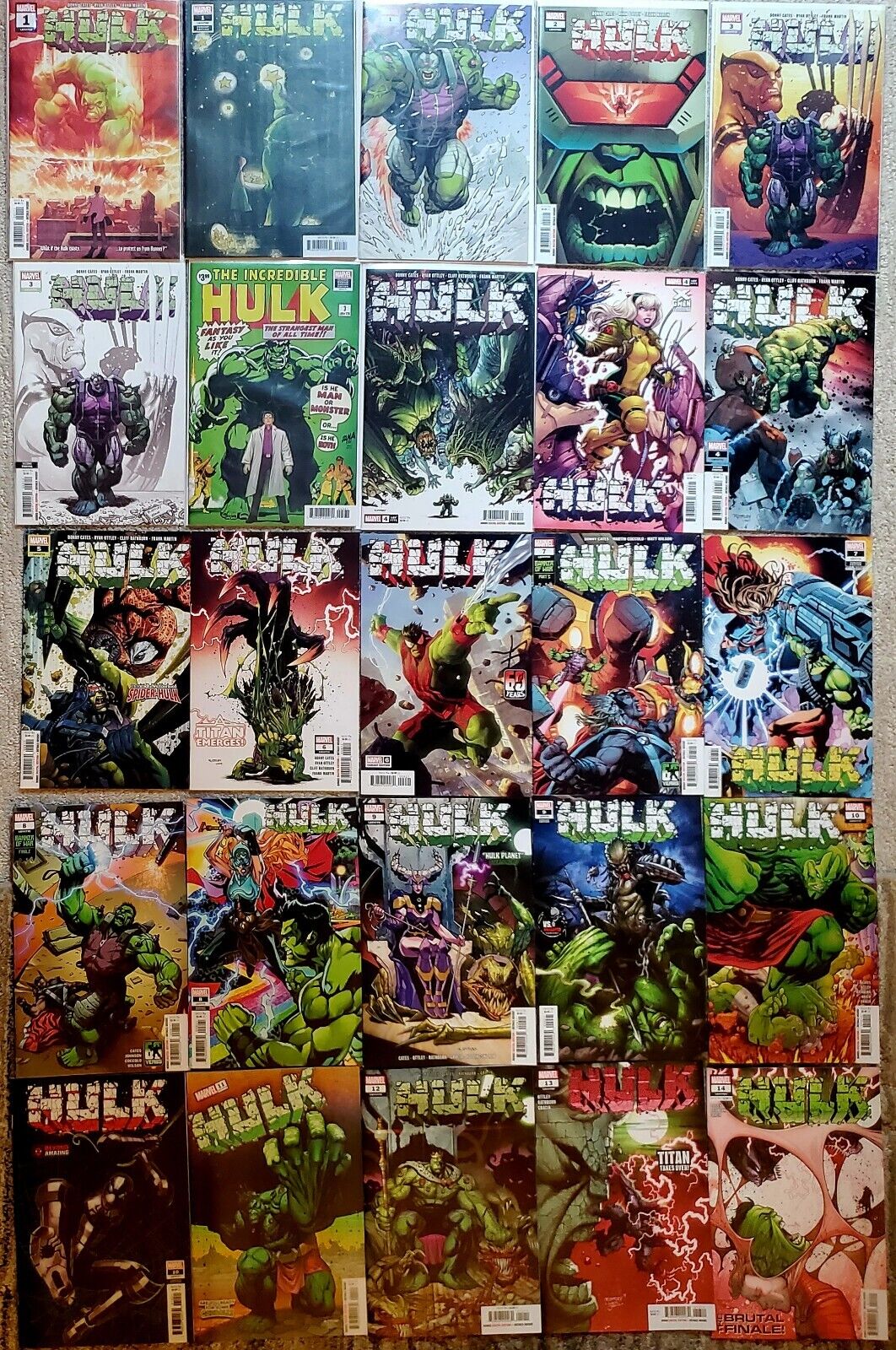 HULK #1-14 Complete Set.  Plus Variant Covers & 2nd Prints. Marvel  DONNY CATES