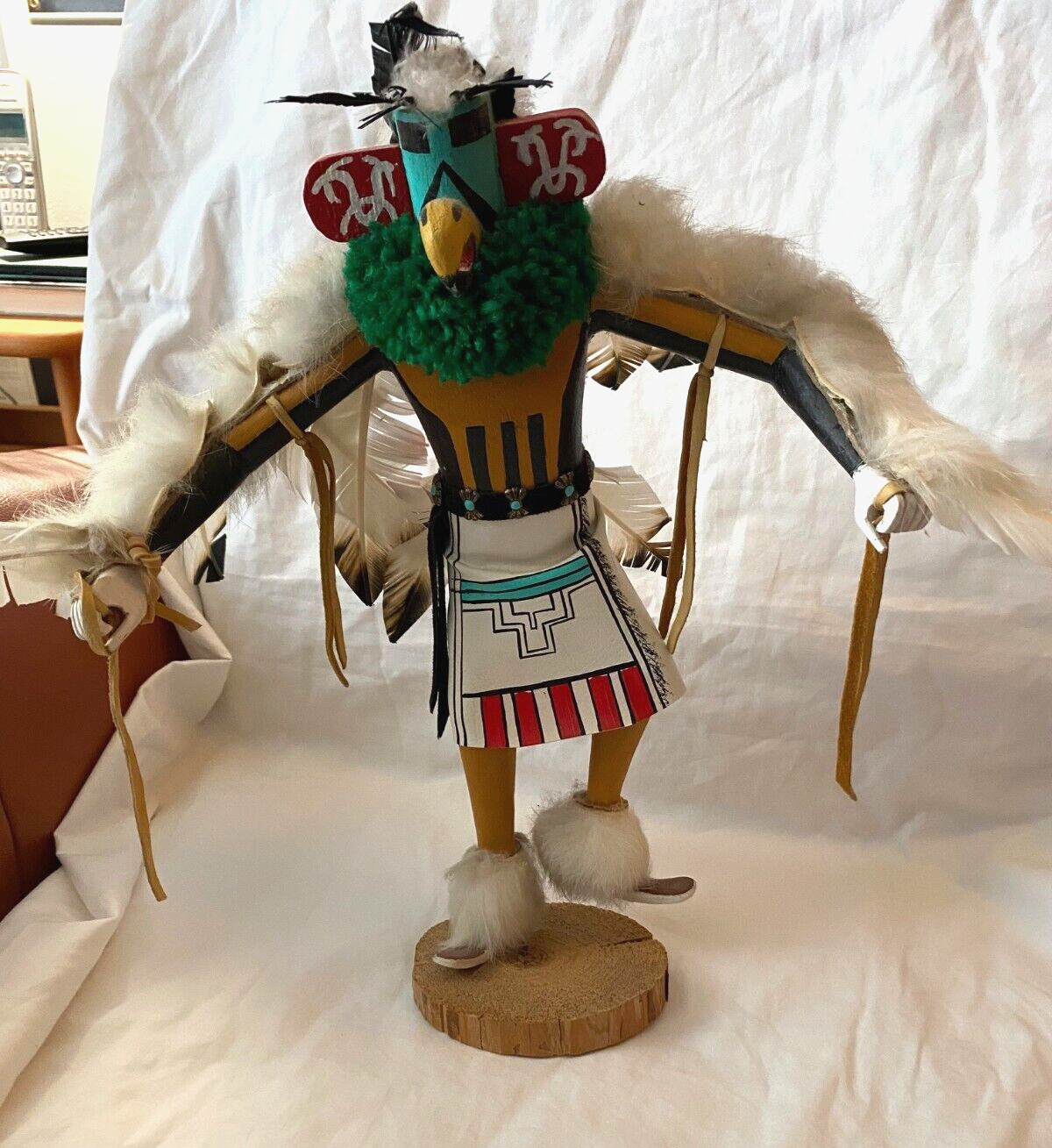 Navajo kachina doll, Eagle, signed Tsosie, READ NOTE