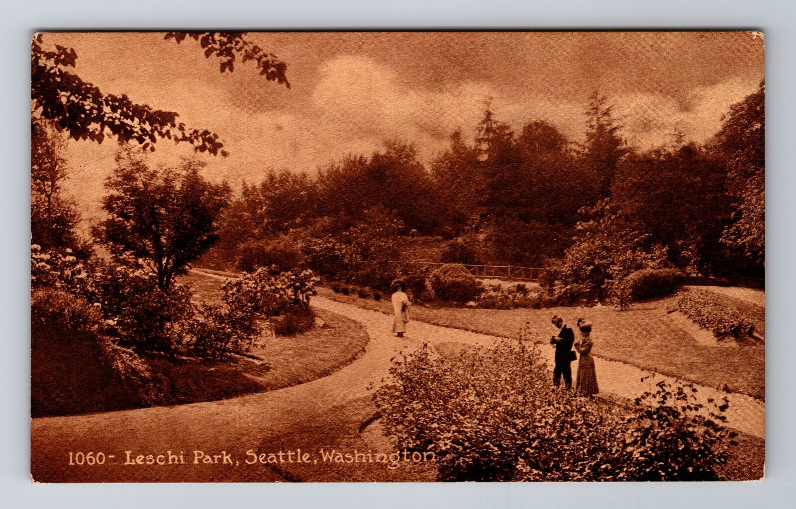Seattle WA-Washington, Leschi Park, Antique Vintage Postcard