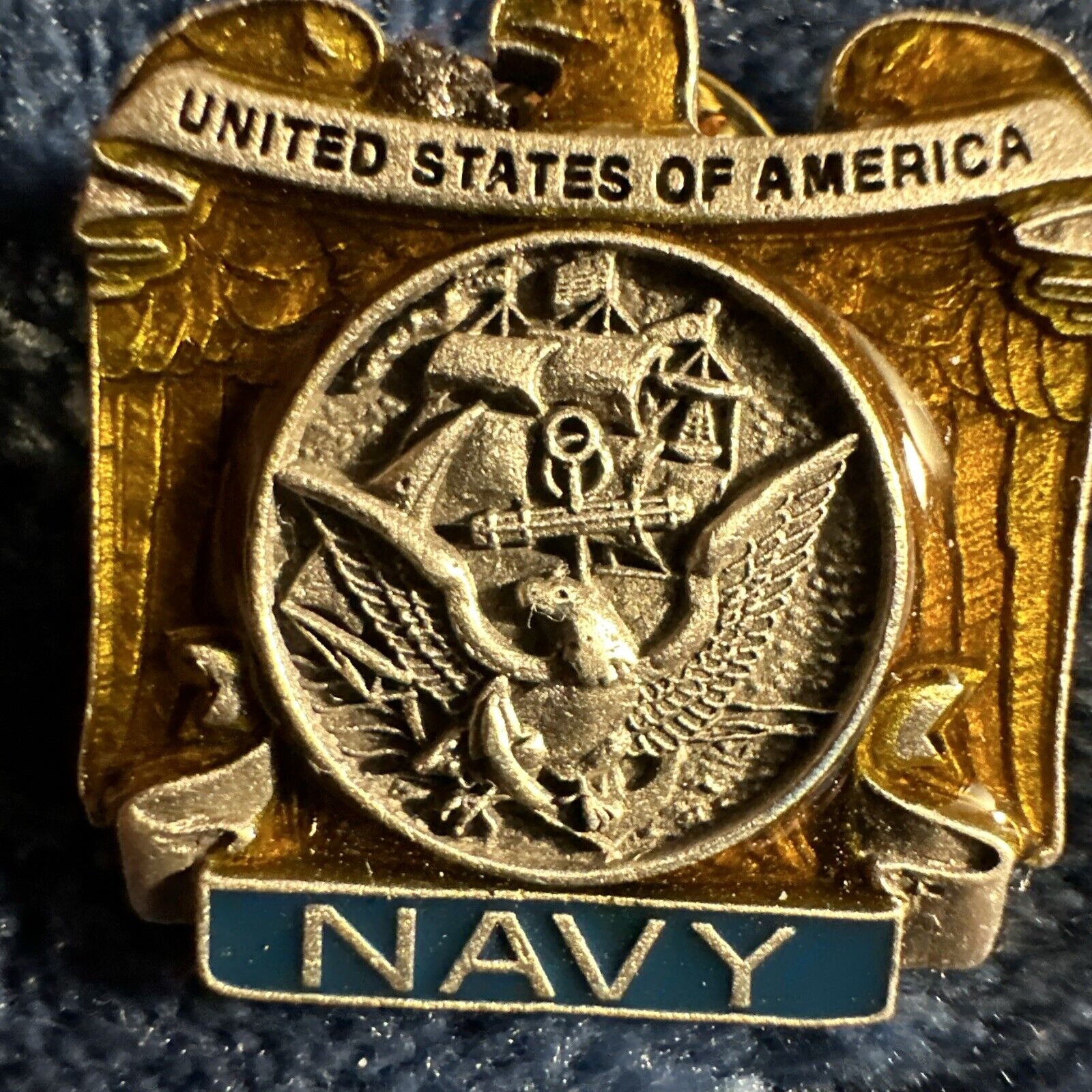 United States Navy vintage hat pin