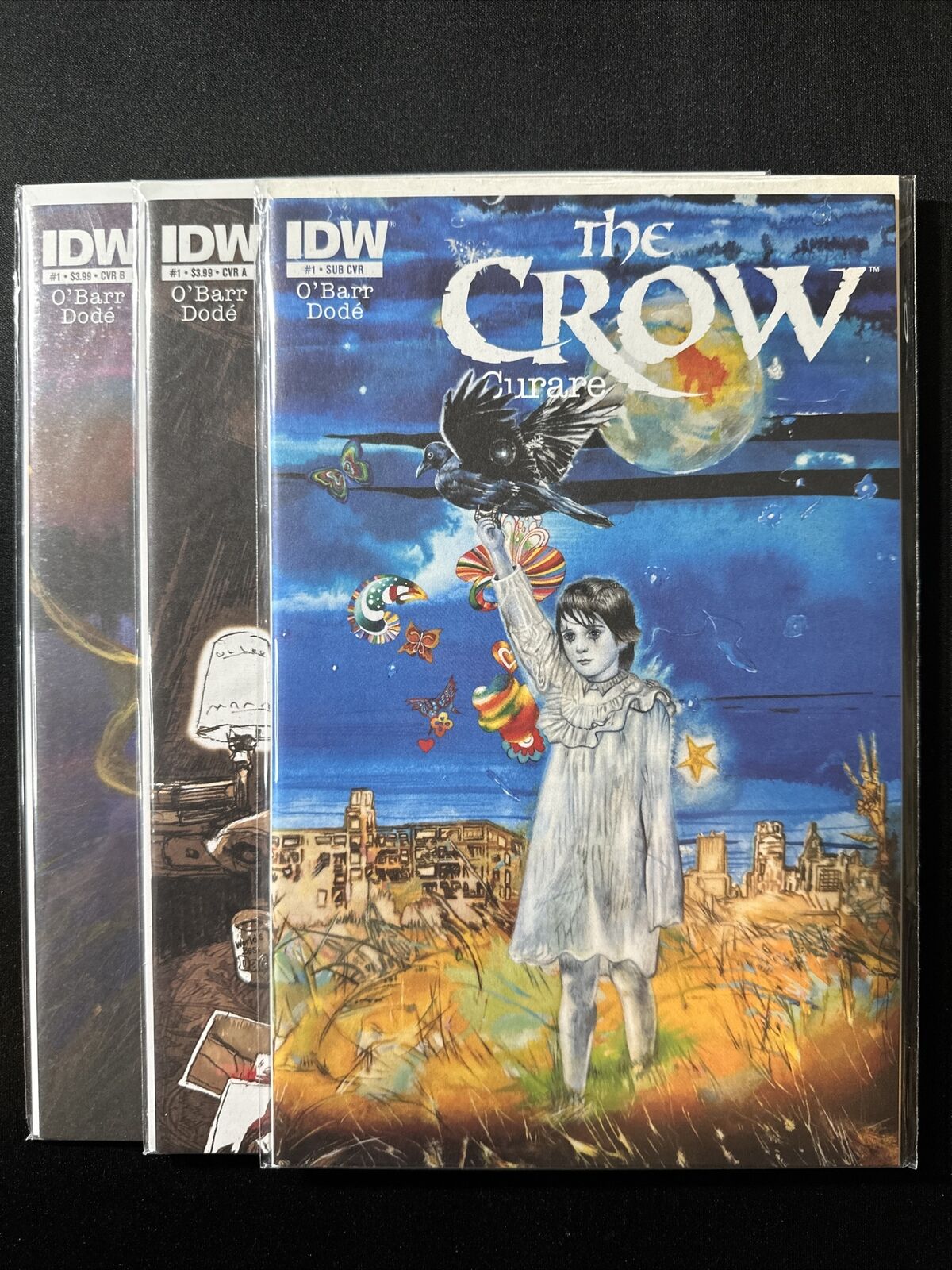 The Crow Curare #1 A B Sub Cover 2014 Set Lot Run IDW 1st Near Mint