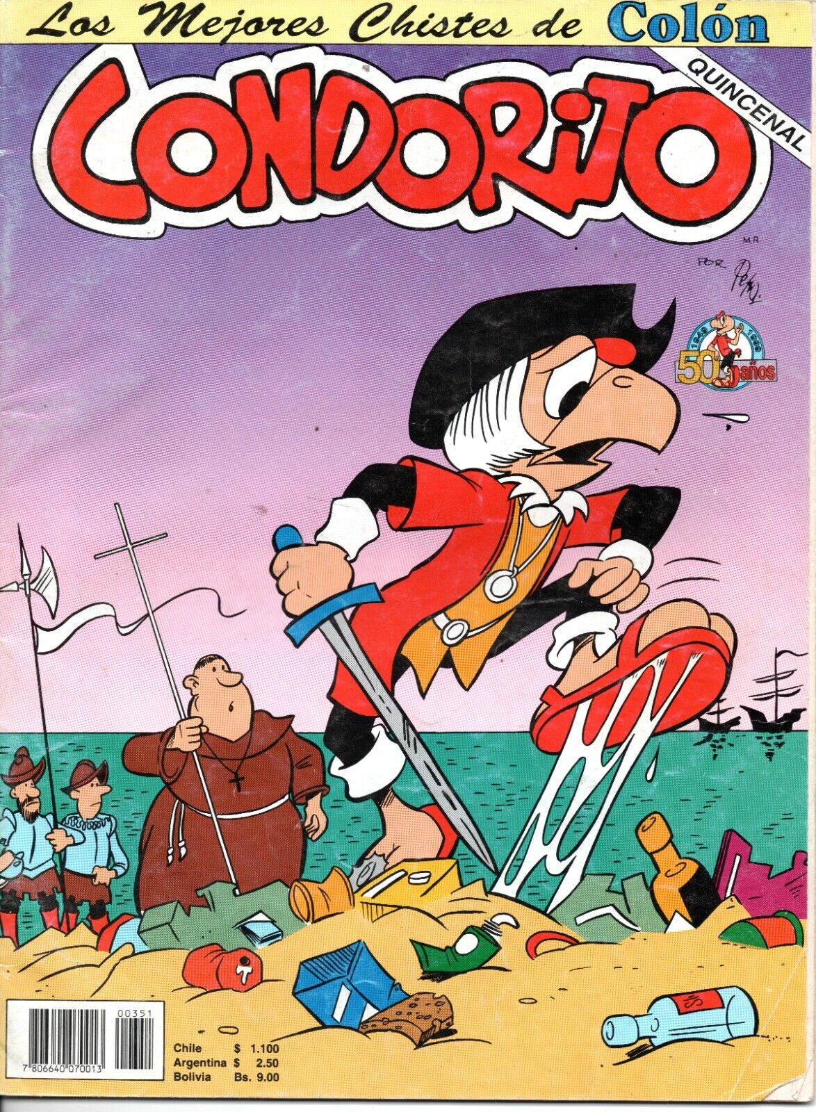 CONDORITO, N° 351,  1999, LOS MEJORES CHISTES DE COLON