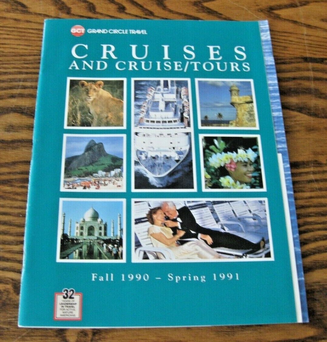 GRAND CIRCLE CRUISES 1990 1991 Cruise Tours Brochure Royal Viking NCL Crystal +9