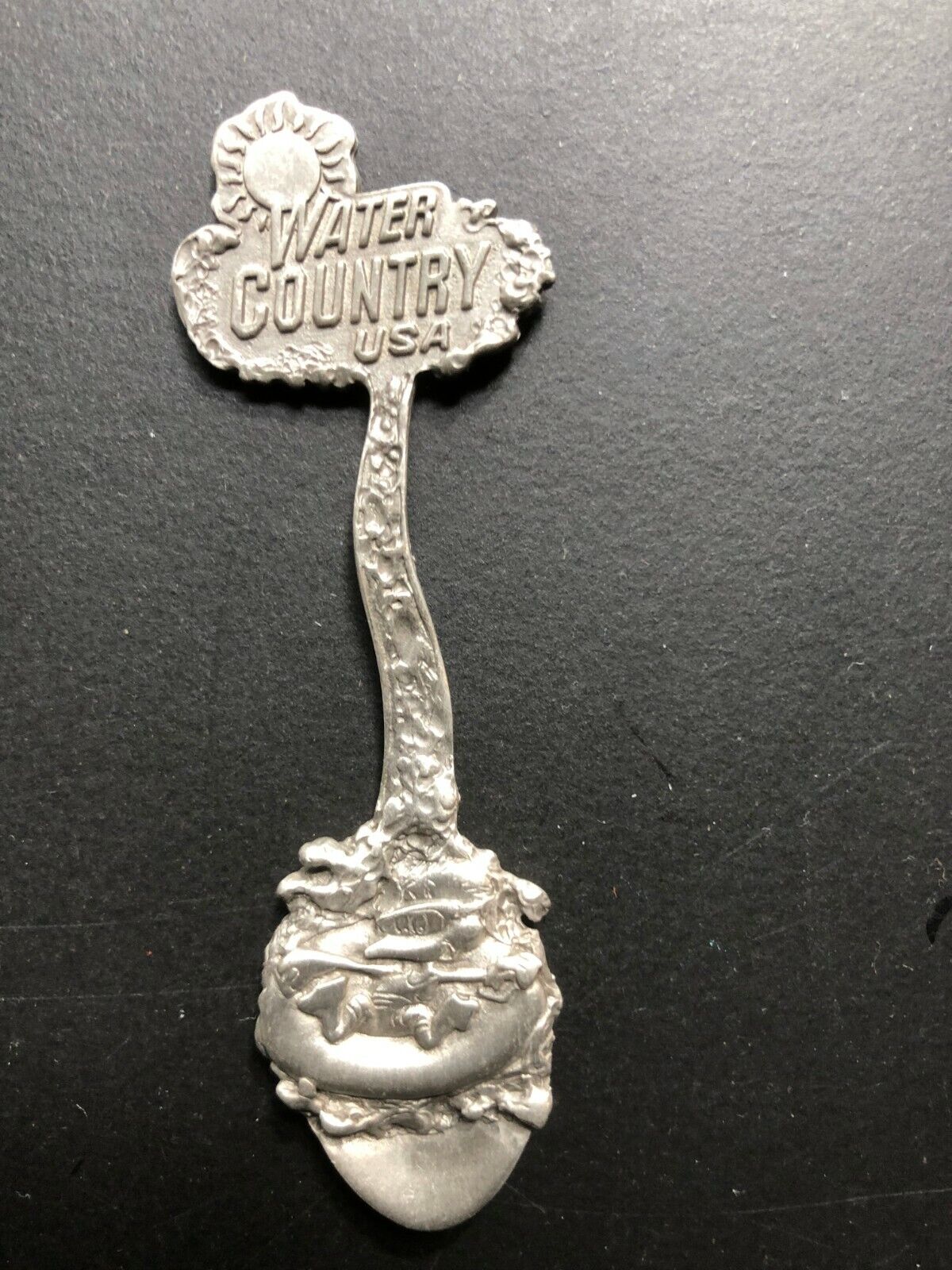 Water Country USA Genuine Pewter Collectible Souvenir Spoon 3 3/4\