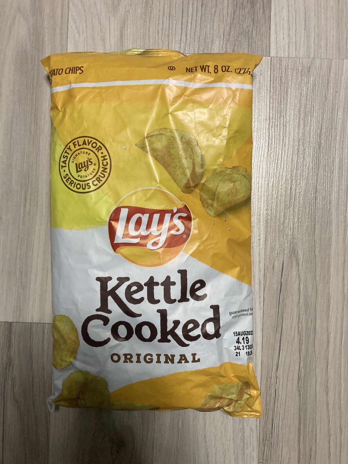 Vintage Lays Potato Chips Bag Error Expiration Date