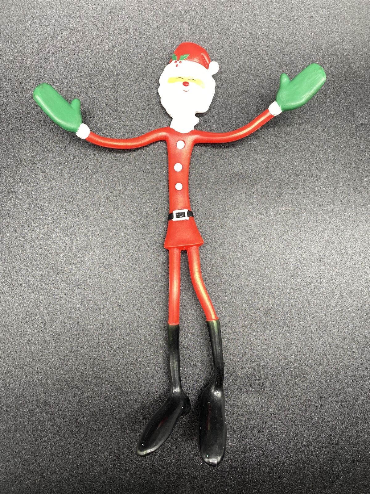 Vtg Bendable Bendy Santa Claus Toy Figure Christmas 1978 Amscan Harrison