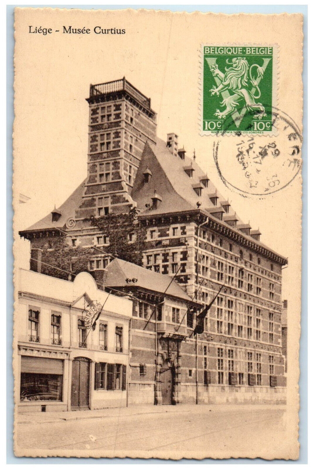 c1910 Le Grand Curtius Museum Liege Belgium Antique Posted Postcard