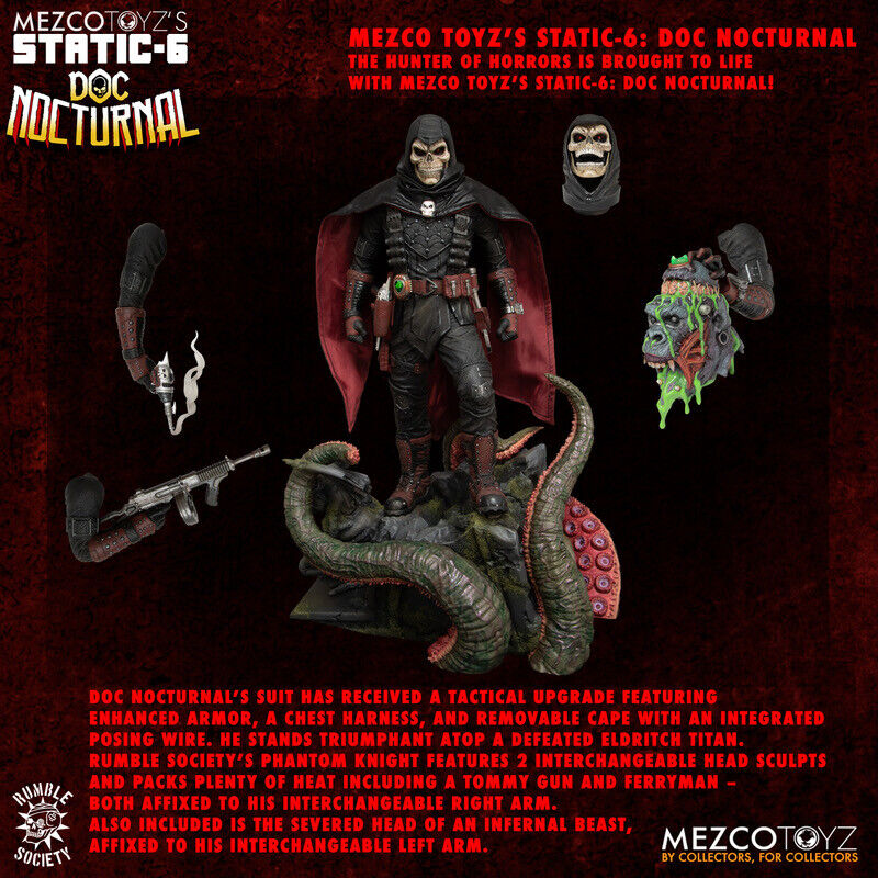 IN HAND IN US Rumble Society Doc Nocturnal Static-6  1/6 scale Mezco Statue MIB