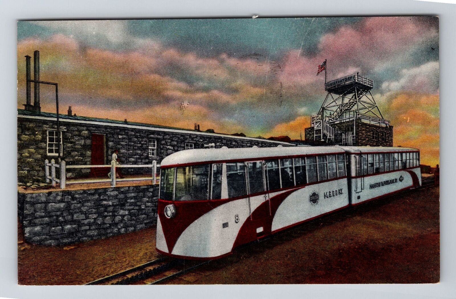 Pikes Peak CO-Colorado, Streamline Cog Train Vintage c1958 Souvenir Postcard