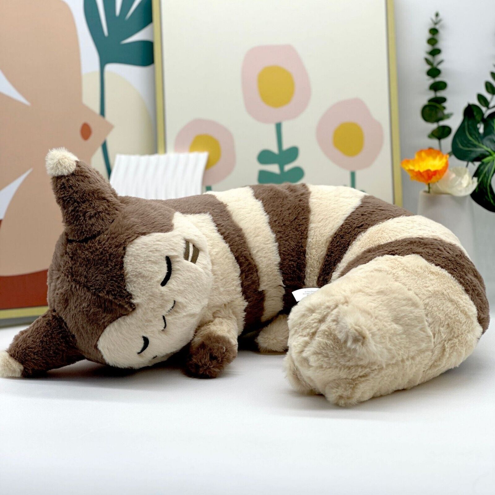  Furret Plush Doll U Shape Neck Pillow Soft Toy Japan Anime Collection Doll 