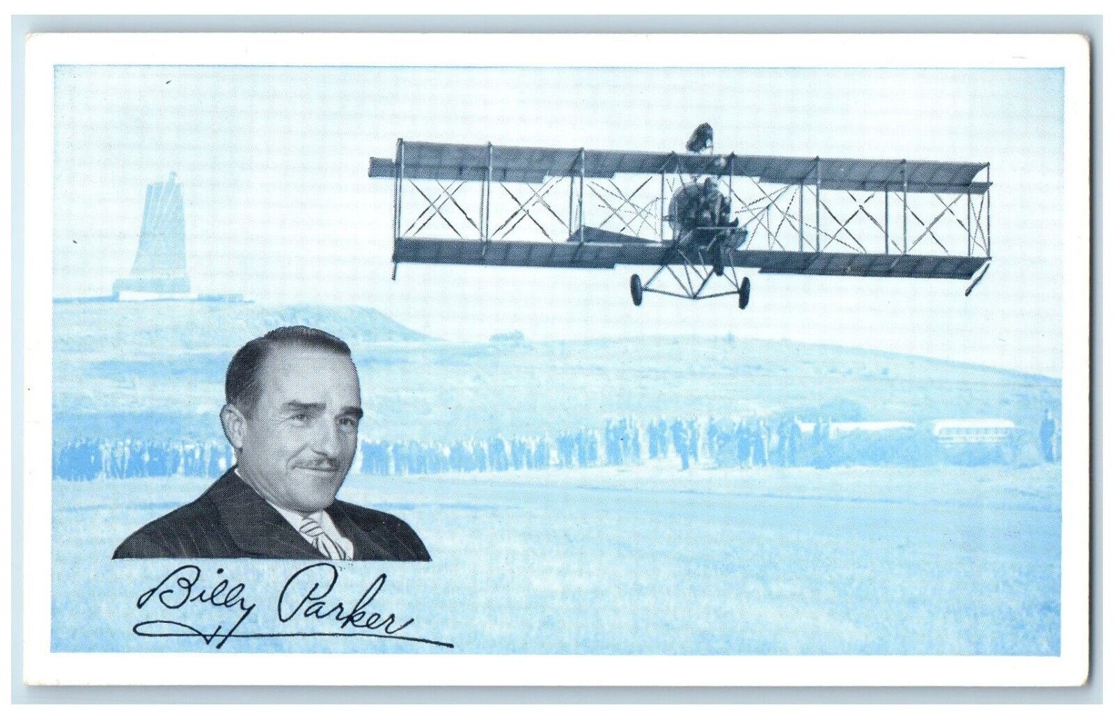 1953 Billy Parker Aviation Sales Phillips Petroleum Company Kitty Hawk Postcard