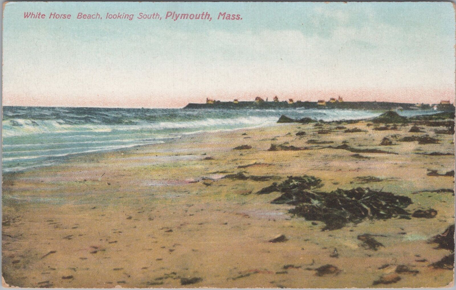 White Horse Beach Plymouth Massachusetts Postcard