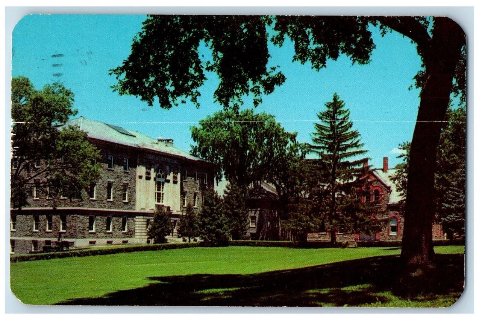 1974 Quadrangle Colgate University Exterior Building Hamilton New York Postcard