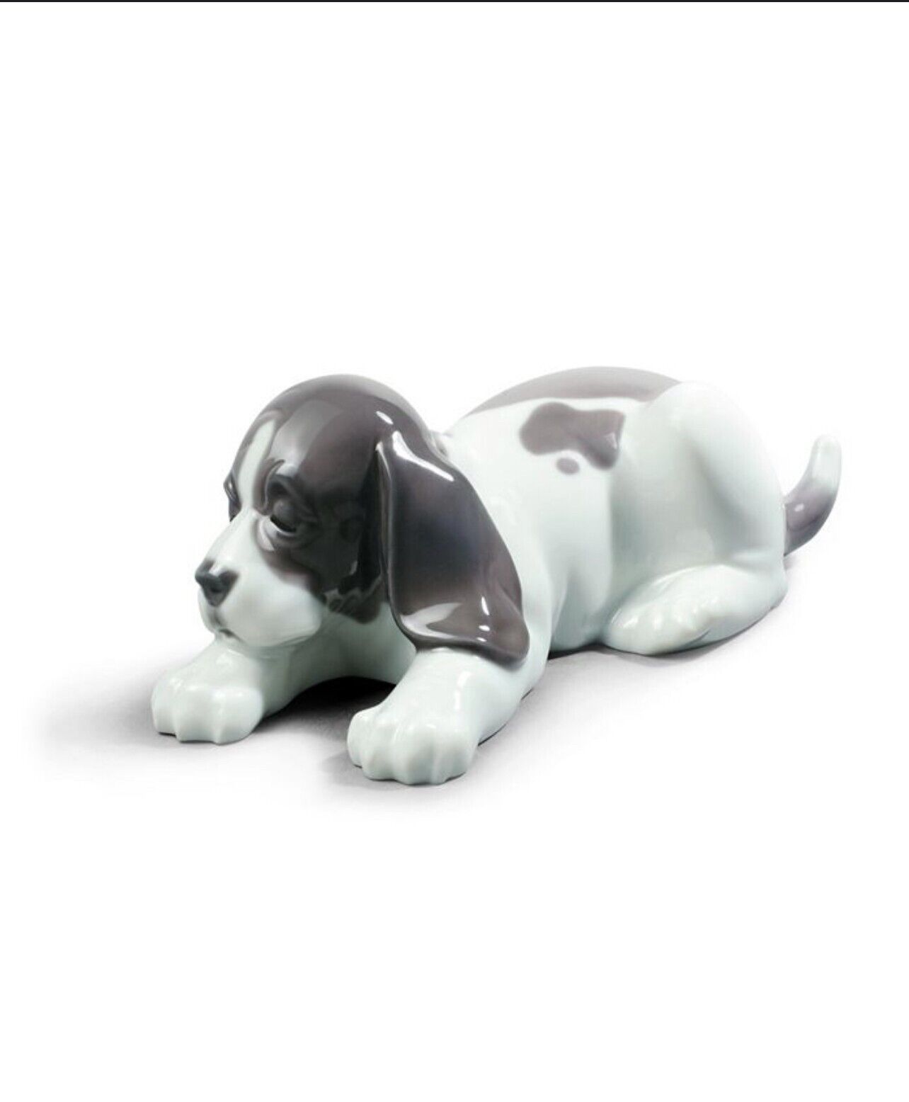 Lladro Sleepy Puppy Figurine
