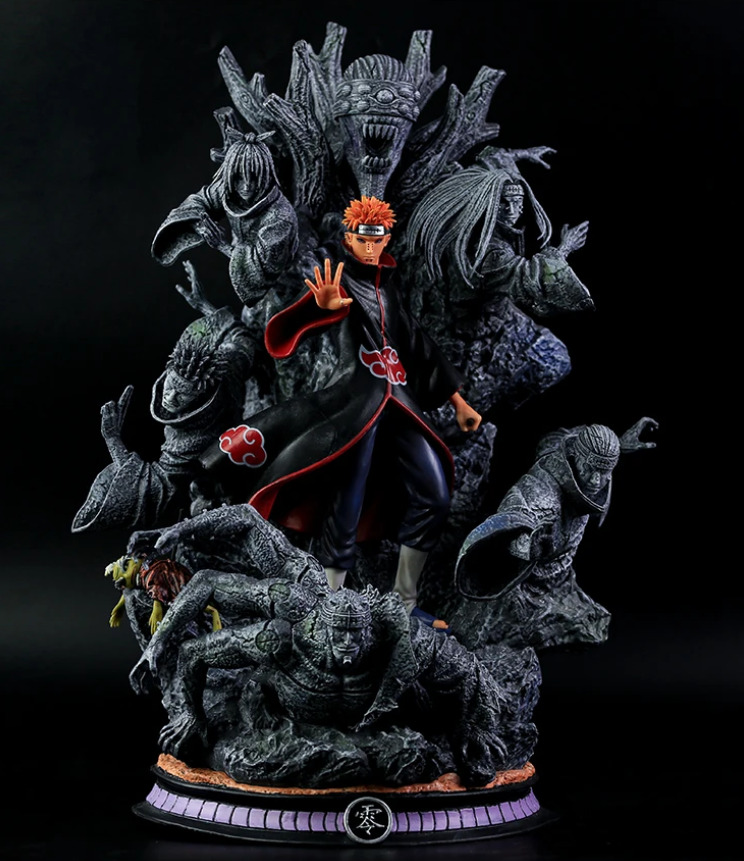 Naruto Akatsuki Pain Anime Figure Collectible Action Toy Gift 27cm