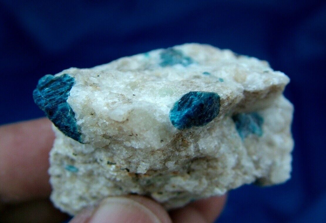 BLUE SODALITE - 100% natural fluorescent & color-changed rare specimen - 57 gram