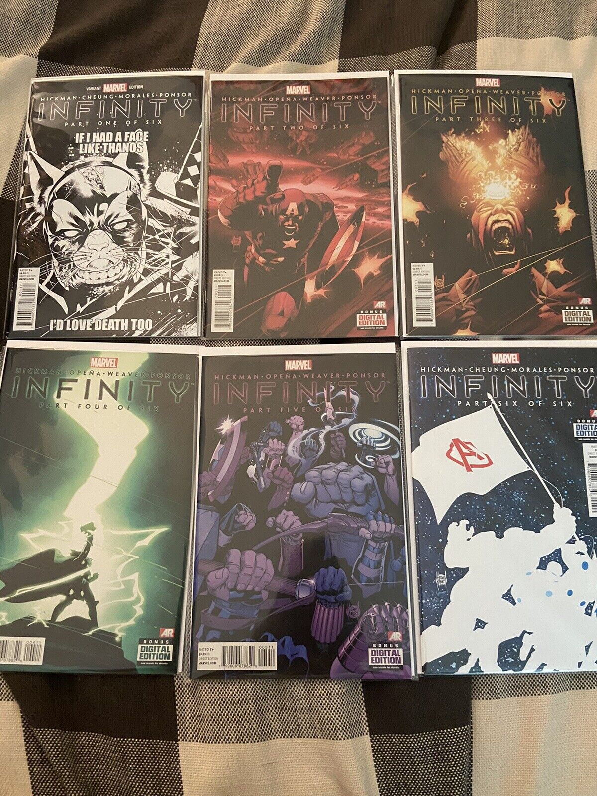 Infinity #1-6 Complete Set (2013) Marvel Comics 