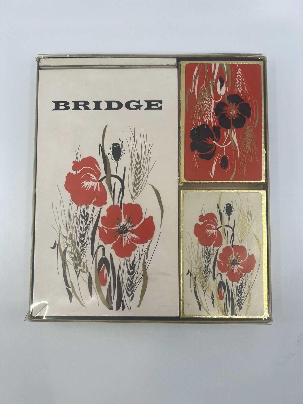 Vintage Royale Bridge Gift Set Party Pack 2 Decks Playing Cards Score Pad in Box